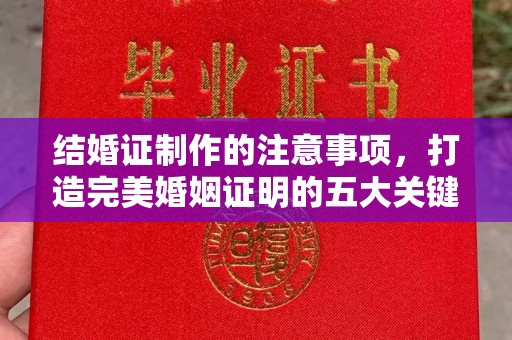 峨眉山结婚证制作的注意事项，打造完美婚姻证明的五大关键点