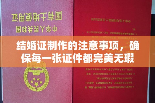 弋江结婚证制作的注意事项，确保每一张证件都完美无瑕